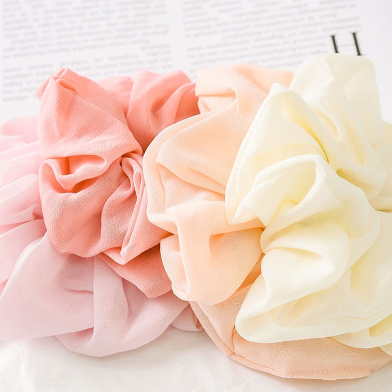 Dây Buộc Tóc Vải Chiffon Thời Trang Cho Nữ