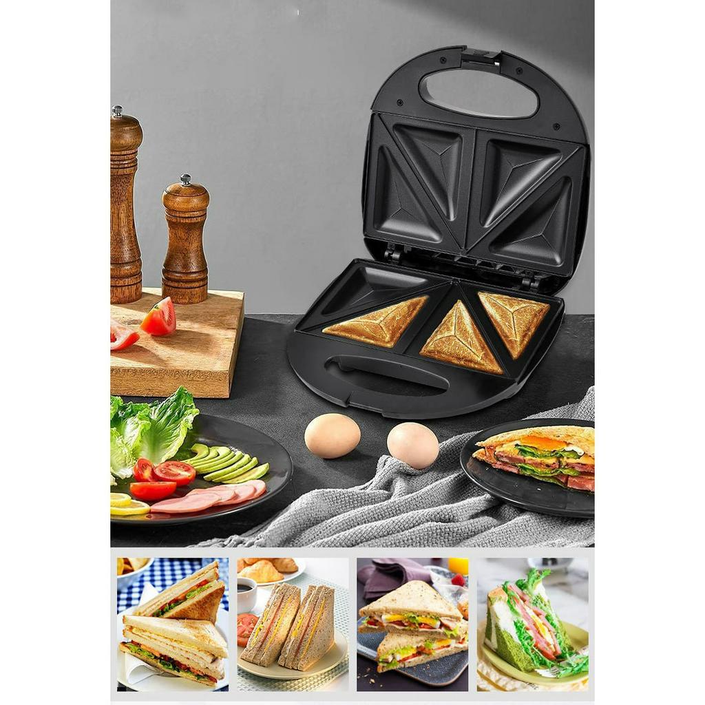 Máy nướng bánh mì,kẹp làm bánh mì, bánh ngọt SOKANY SK902B đa năng có 3 khay tiện dụng.LỖI 1 ĐỔI 1 TRONG 7 NGÀY