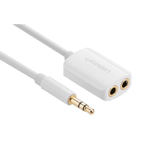 Cáp chia zắc loa 3.5mm 1 ra 2 Ugreen 10738