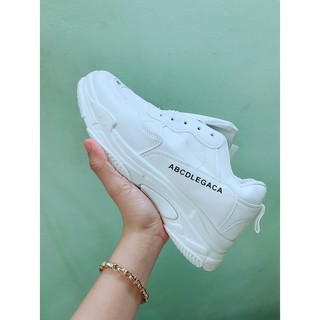 Giày sneker trắng size 38 ( thanh lí kèm ảnh chụp thật, chưa mang lần nào )