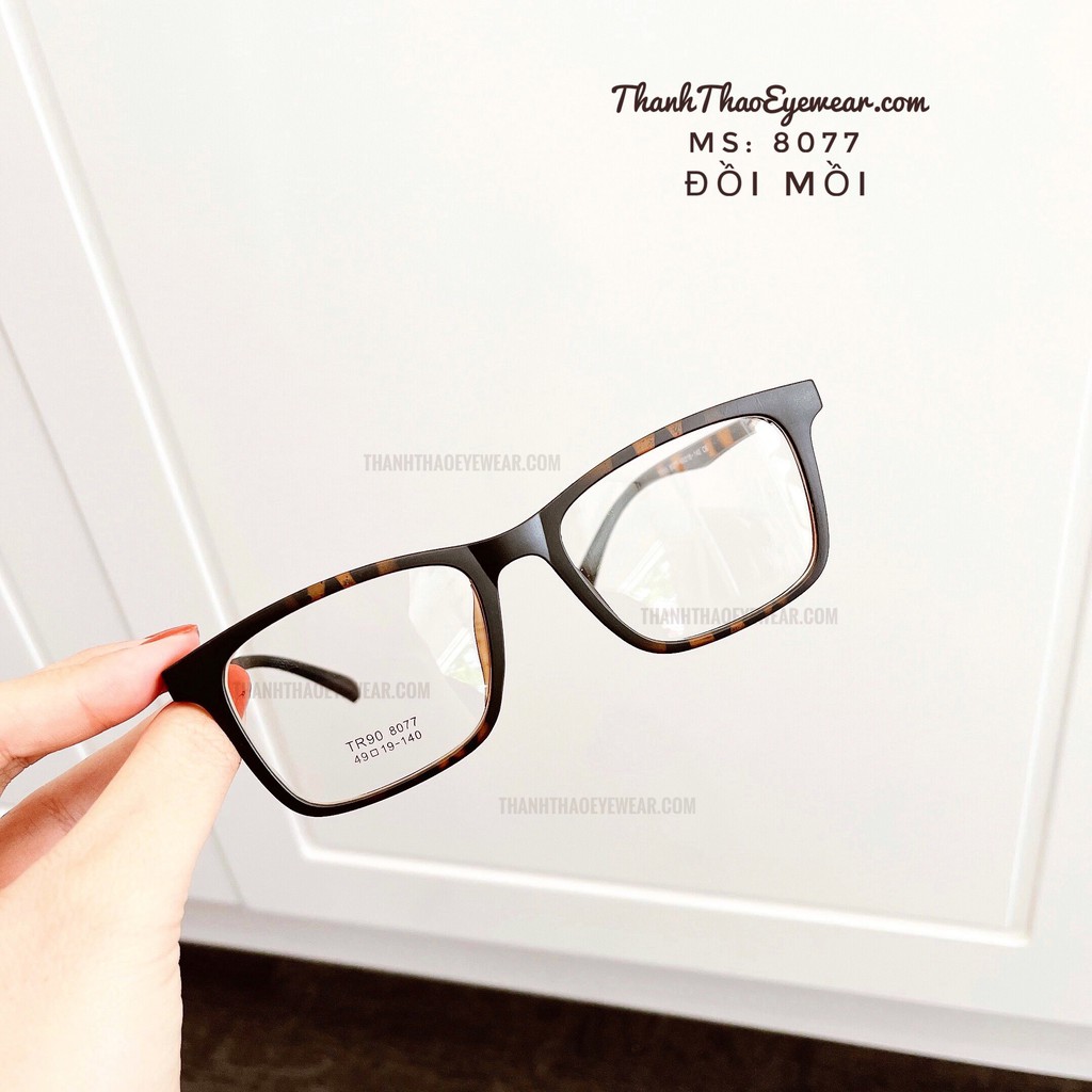 Gọng Kính Cận Vuông Nam Nữ Nhựa Dẻo V8077- THANHTHAO EYEWEAR | BigBuy360 - bigbuy360.vn