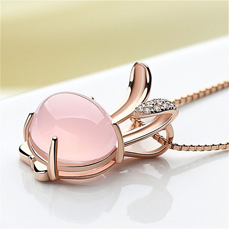 Dây chuyền mặt hình thỏ đính đá xinh xắn trẻ trung