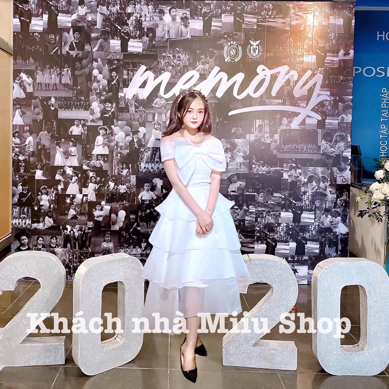 VÁY TRỄ VAI XOÈ TẦNG DỰ TIỆC DẠ HỘI KỈ YẾU PROM, ĐẦM CÔNG CHÚA TIỂU THƯ TIỆC CƯỚI CÔ DÂU