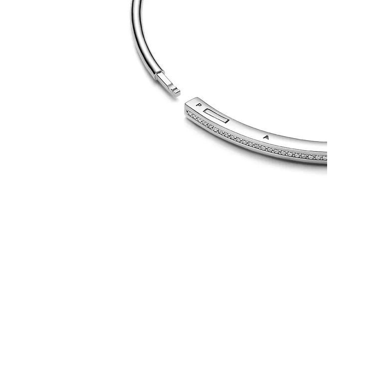 Vòng Tay Mạ Bạc 925 Khắc Chữ Ký Độc Đáo