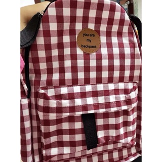 ORDER Balo kẻ caro basic - 3 màu