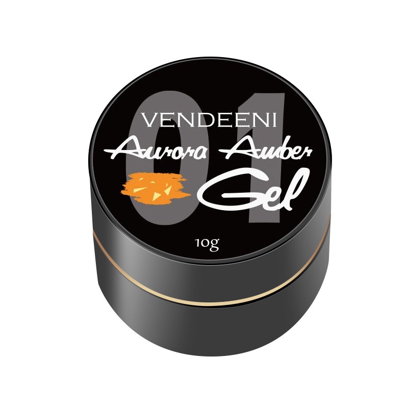 Gel hổ phách VENDEENI có nhũ sáng lấp lánh trang trí móng 10g