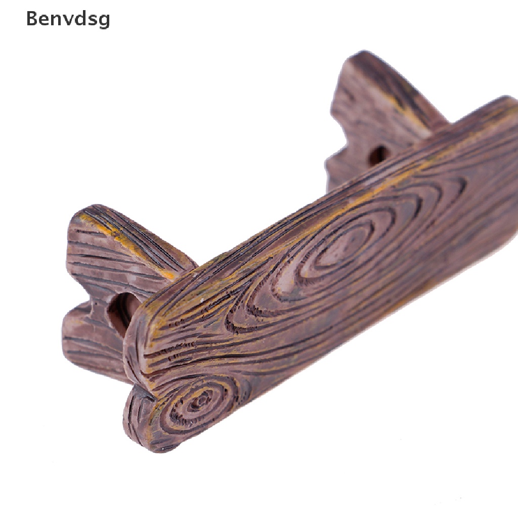 Bộ 2 Mô Hình Băng Ghế Gỗ Mini Trang Trí Bể Cá / Nhà Búp Bê DIY