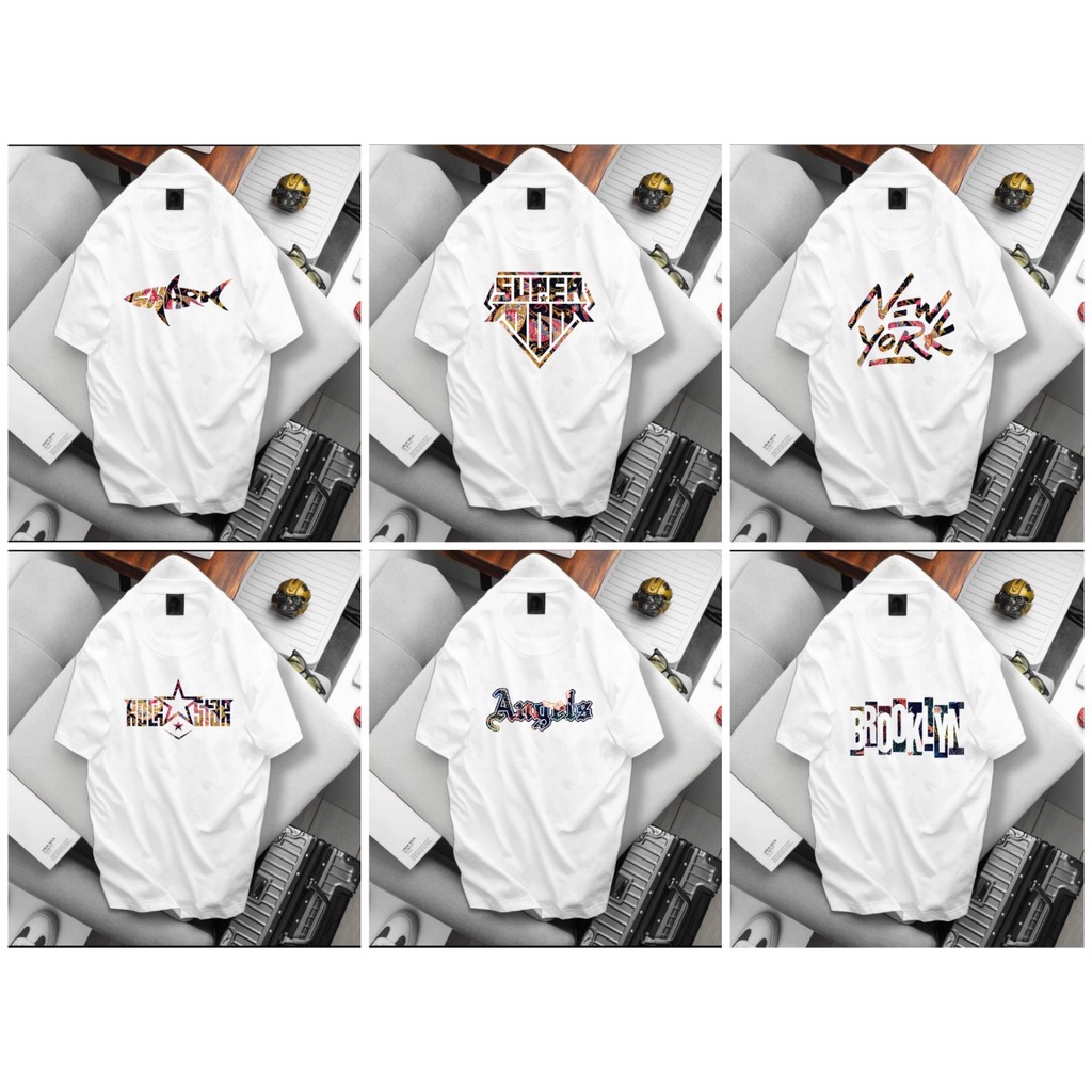 Áo thun nam màu trắng tay ngắn bigsize 75 - 125kg