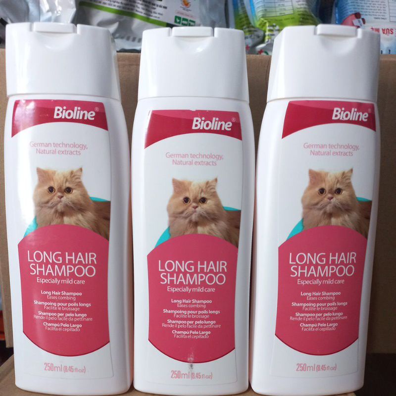Sữa tắm mèo lông dài Bioline 250ml