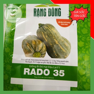Hạt giống bí đỏ hạt đậu f1 trồng quanh năm , trái 1,2kg - 1,5kg , hình hạt đậu , ăn dẻo , ngon , ngọt