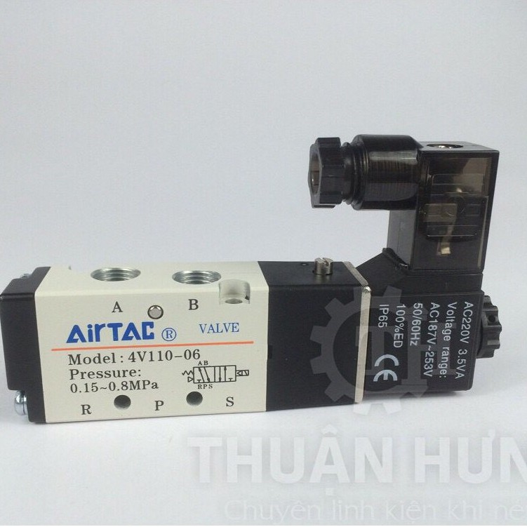 Van Điện Từ Khí Nén AIRTAC 4V110-06 chính hãng