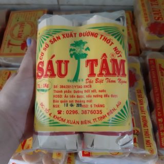 1kg đường thốt nốt gói lá thốt nốt hiệu Sáu Tâm