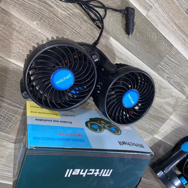 Sản phẩm gia đình làm: Combo 6 cái quạt đôi bản to có cả 12v và 24v