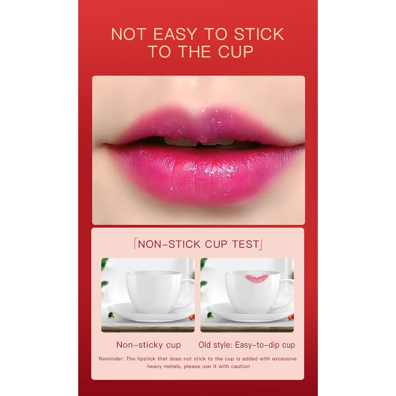 Son Môi Dưỡng Ẩm Lâu Trôi Không Thấm Nước Thay Đổi Màu Sắc Chất Lượng Cao Dành Cho Nữ