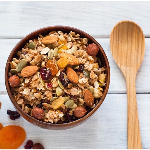 Granola Siêu Hạt Mix 8 Loại Hạt Dinh Dưỡng Hạt Điều, Hạnh Nhân NHALAM FOOD