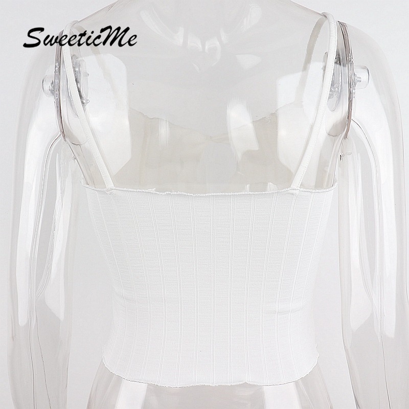 Áo dệt kim SweeticMe màu trơn khoét lỗ gợi cảm 201