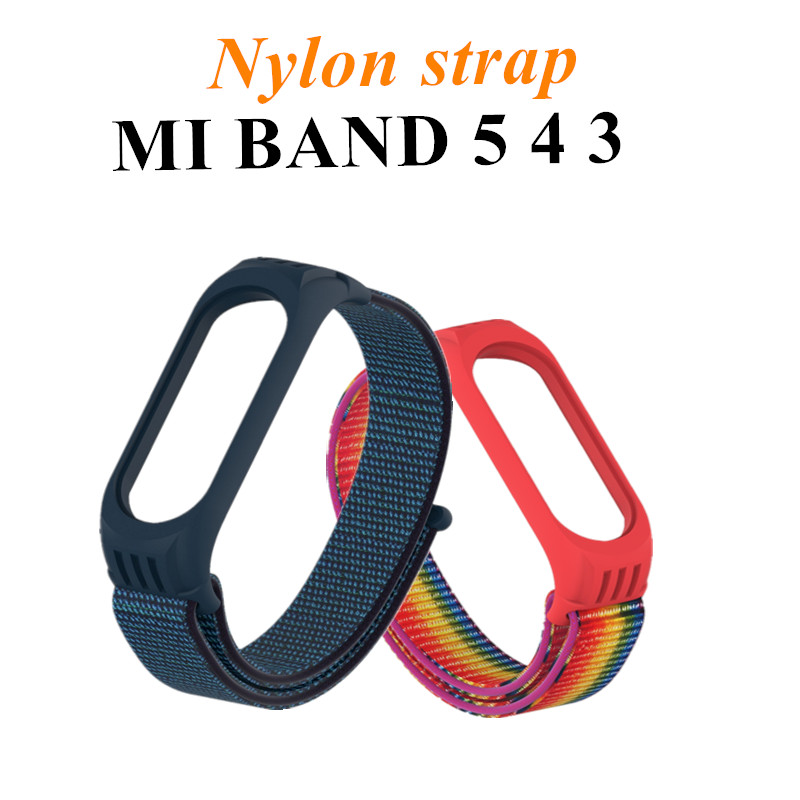 Dây Đeo Thay Thế Cho Đồng Hồ Thông Minh Xiaomi Mi Band 5 3 4 Bằng Silicone