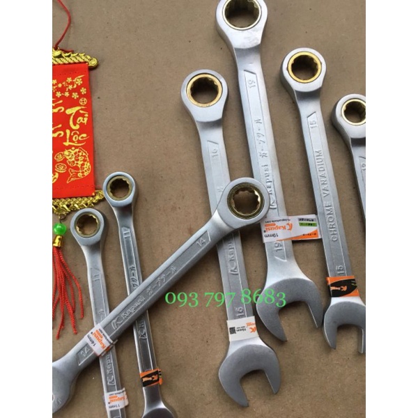 Cờ Lê Vòng Miệng Tự Động Kapusi Nhiều Side, Thép CR-V