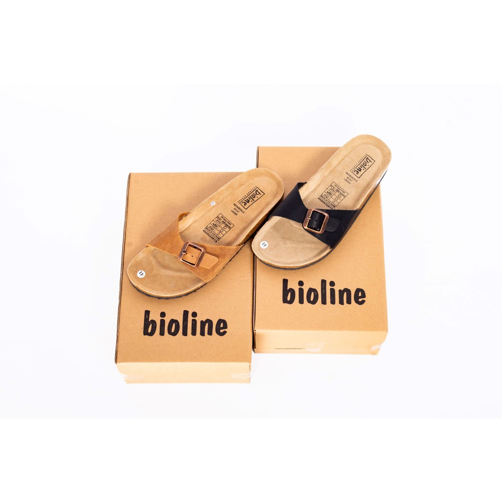 Dép birken vietnam da bò Unisex xuất khẩu mã D08 Bioline