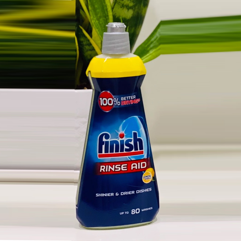 Combo Nước rửa bát Finish Gel 1000ml + 1.2kg Muối rửa bát Finish cho máy rửa bát