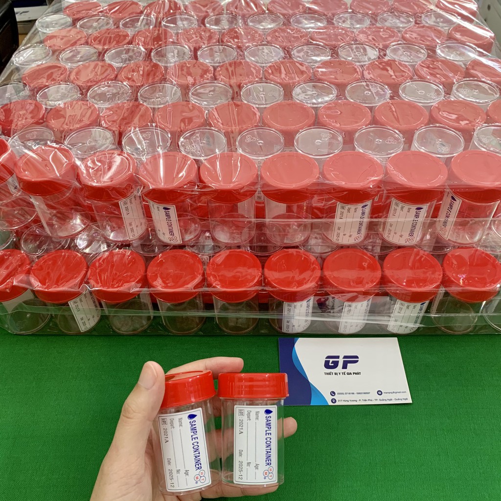 LỌ ĐỰNG MẪU BỆNH PHẨM CÓ NHÃN HTM ĐỰNG MẪU NƯỚC TIỂU XÉT NGHIỆM