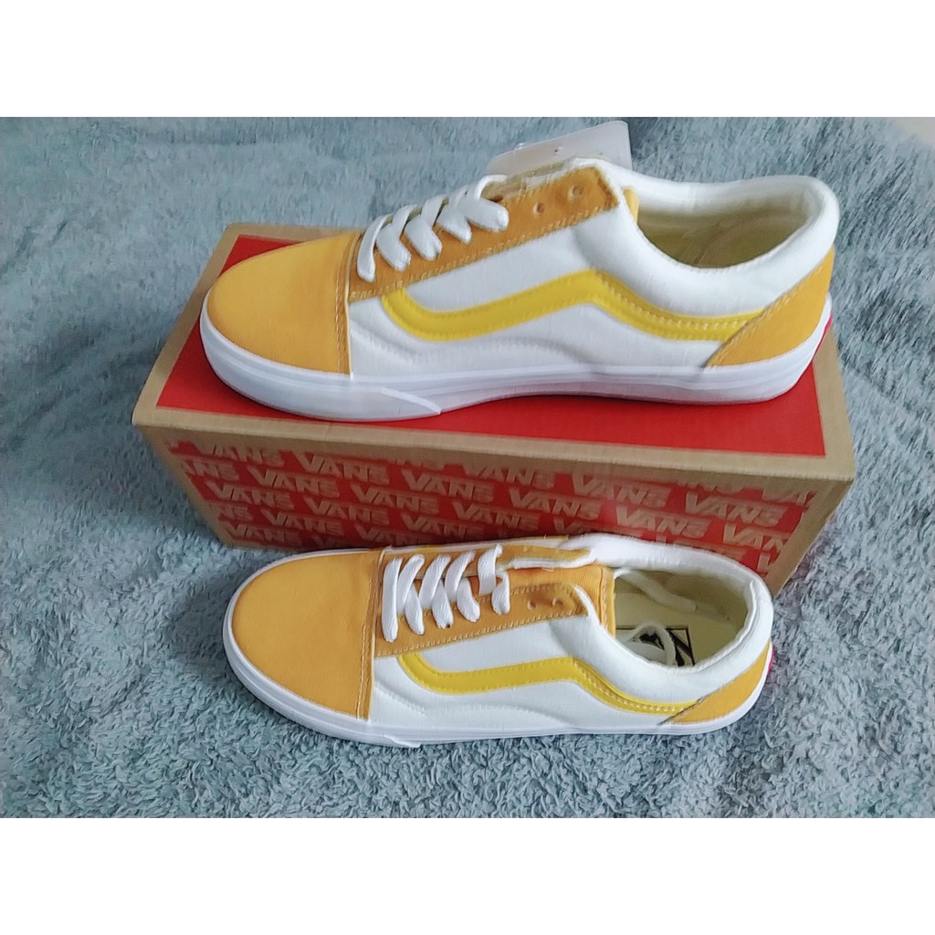 [FULLBOX +Freeship] Giày Vans Style 36 Vàng Trắng - Old Skool siêu cấp order