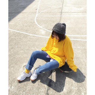 Áo Sweater Basic Trơn Đủ Màu