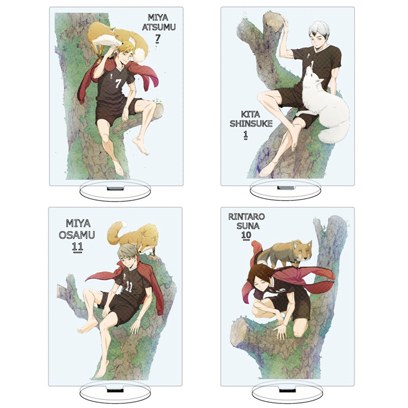 Mô hình nhân vật anime Haikyuu bằng acrylic có giá đỡ phong cách 2022 chất lượng cao
