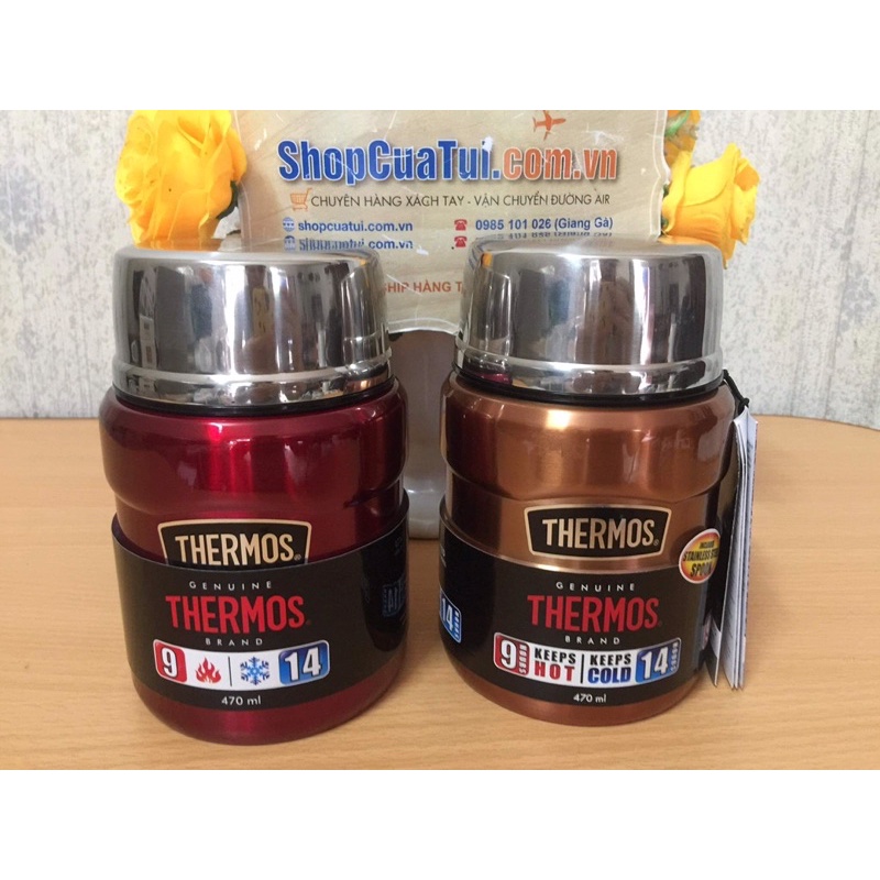 Hộp đựng thức ăn giữ nhiệt Thermos Stainless King Food ▶▶▶ Dùng mang đồ ăn đi làm/đi picnic.