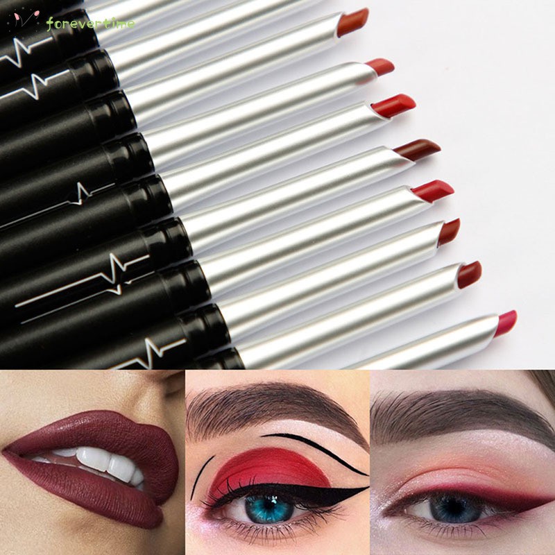 #Trang điểm# 17 Colors Matte Lip Liner Smudge Proof Long Lasting Lip Pencil for Women Makeup