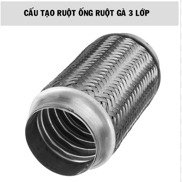 Ống xả mềm / ruột gà phi 45MM dài 200 / 300MM