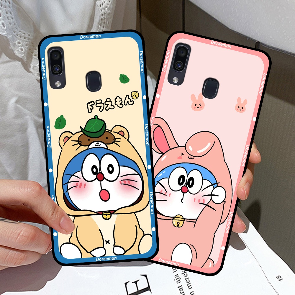 Ốp lưng Samsung A20 / A30 / M20 in hình cặp đôi doremon, hổ, khủng long dễ thương
