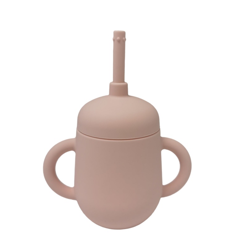 Bình Uống Nước Silicone Có Ống Hút Dành Cho Bé Sơ Sinh