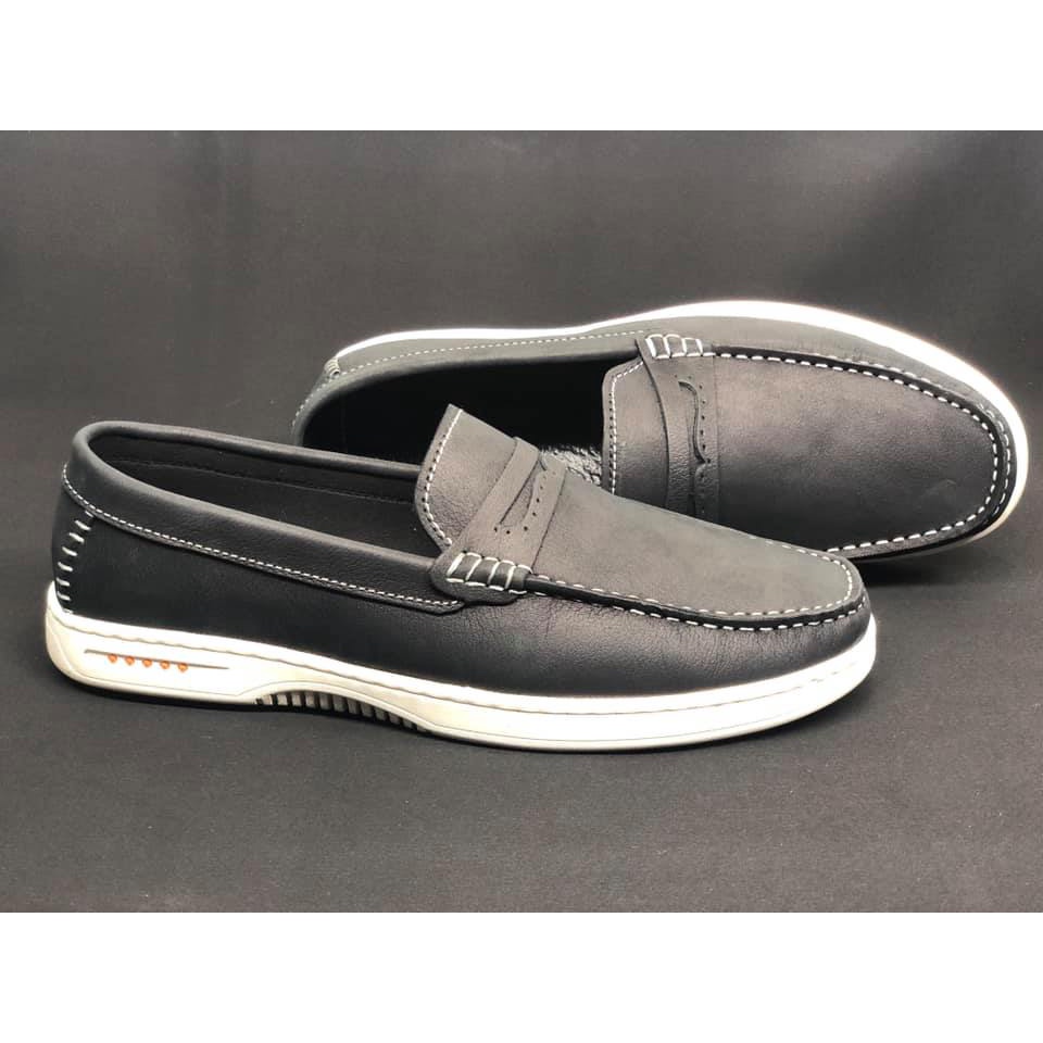 Giày lười Penny Loafer da bò thật hành 12 tháng - Mã T17