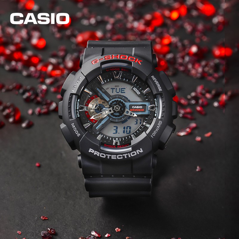 Đồng hồ nam dây nhựa Casio G-Shock chính hãng Anh Khuê GA-110-1ADR