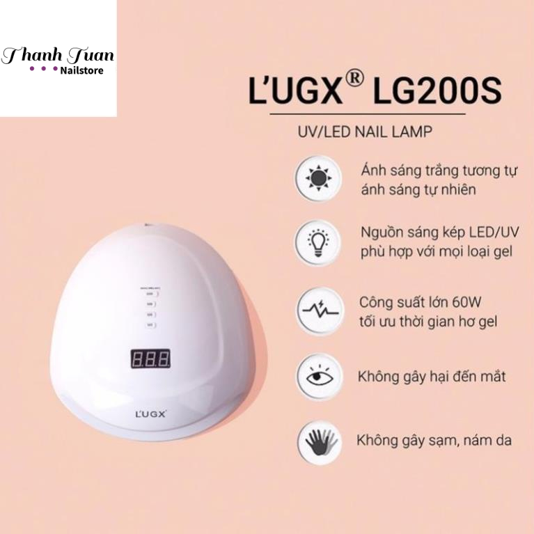 Máy hơ tích điện L’ugx LG200 chính hãng 60W 36 bóng đèn - Phụ kiện đồ nail