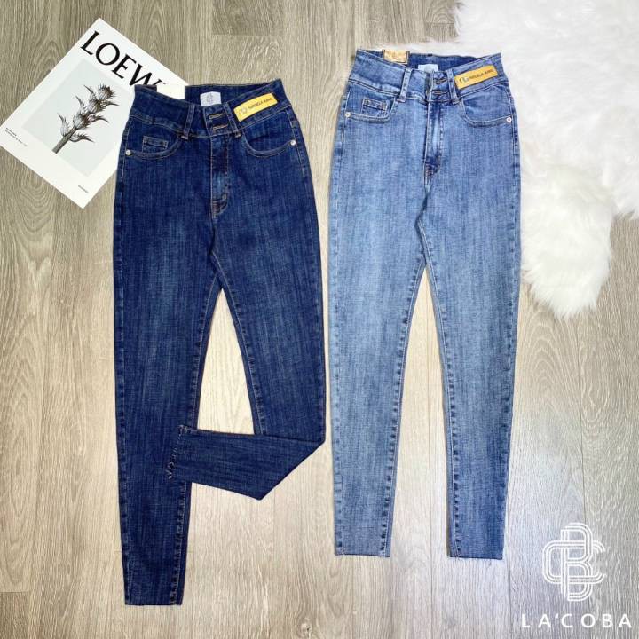 Quần Skinny Jeans Nữ💟FREESHIP👑Quần Bò Basic Cao Cấp LA'COBA