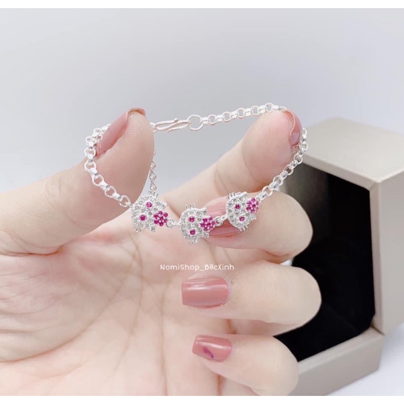 Lắc tay bé gái hình 3 mặt mèo MAINOMI siêu xinh ngộ nghĩnh chiếm trọn trái tim bé