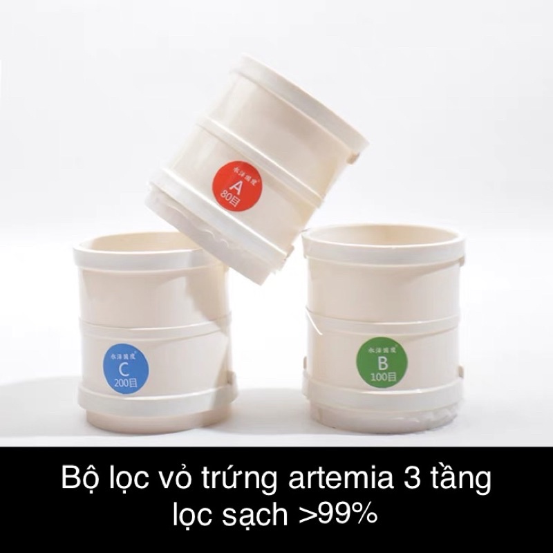 Bộ lọc vỏ trứng artemia chuyên dụng cho cá cảnh - bộ lọc artemia