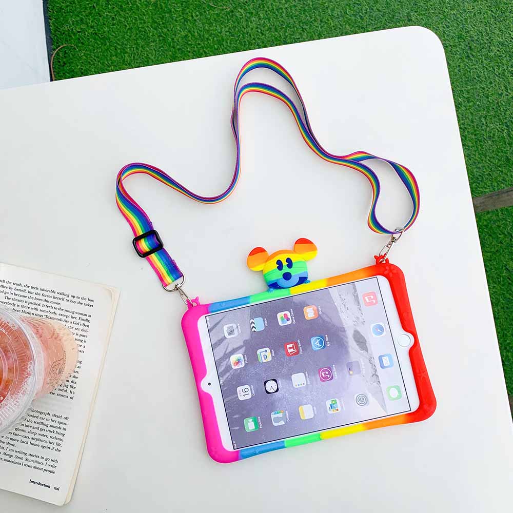 Ốp Lưng Silicone Mềm Chống Sốc Có Dây Đeo Cho Samsung Galaxy Tab A 8.0 2019 Sm-T290 Sm-T295 Sm-T297 | BigBuy360 - bigbuy360.vn