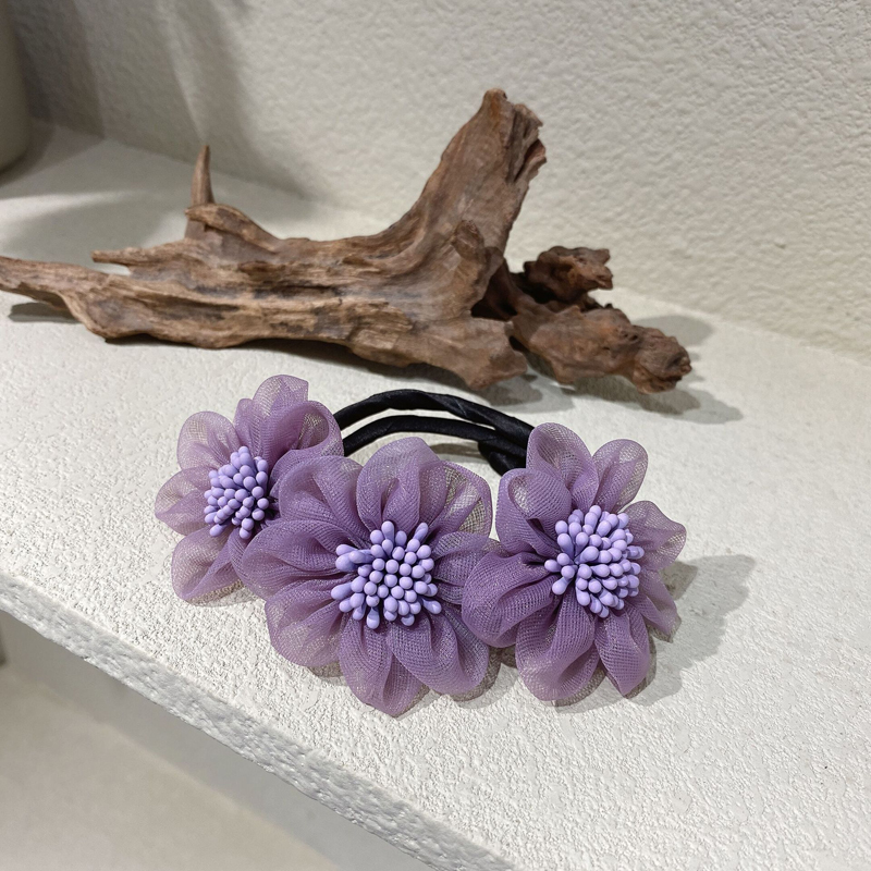 Kẹp Tóc Hình Hoa Màu Hồng Tím