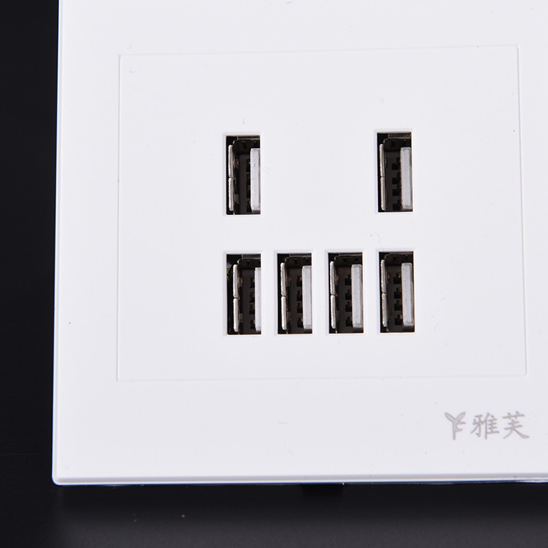 Ổ Cắm Điện Gắn Tường 2 / 3 / 4 / 6 Cổng USB Tiện Dụng