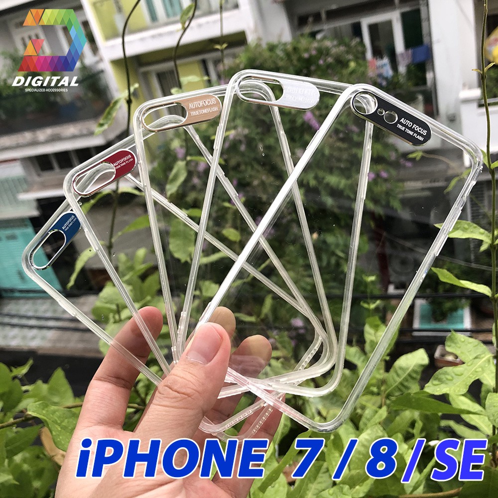 Ốp iPhone 7 / 8 / SE 2020 Viền Nhôm Bảo Vệ Camera Siêu Đẹp