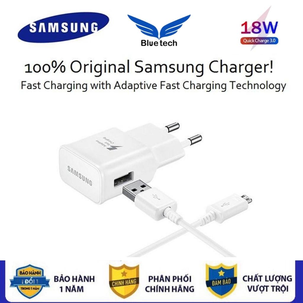 Sạc Nhanh Sam sung 18W, Bộ Sạc Nhanh Sam sung Cổng Micro USB Tương Thích Các Dòng S7/A6/A7/A10/J3/J4/J5/J6/J7/ Bluetech