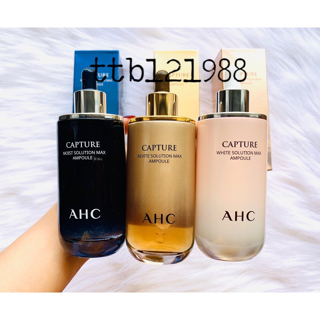 [GIÁ HỦY DIỆT - CHECK CODE] Serum Dưỡng Ẩm - Ttắng Da AHC Capture White Solution Max Ampoule