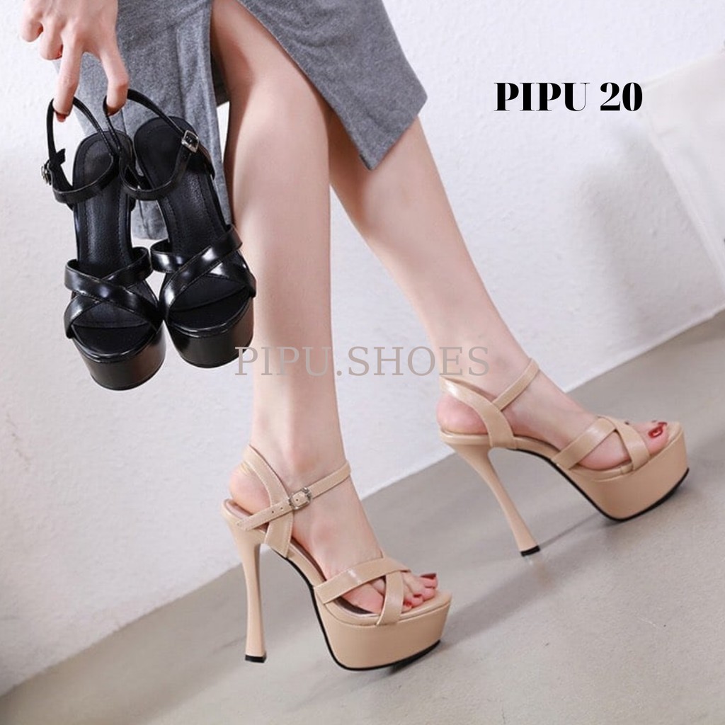 giày cao gót đế đúp 14cm &amp; 15cm, sandal cao gót nữ,catwalk giày cưới