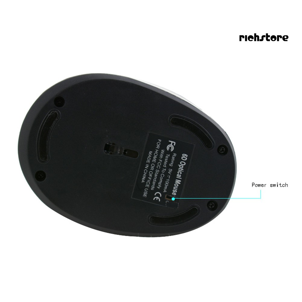 Chuột Quang Không Dây 2.4g 6 Nút