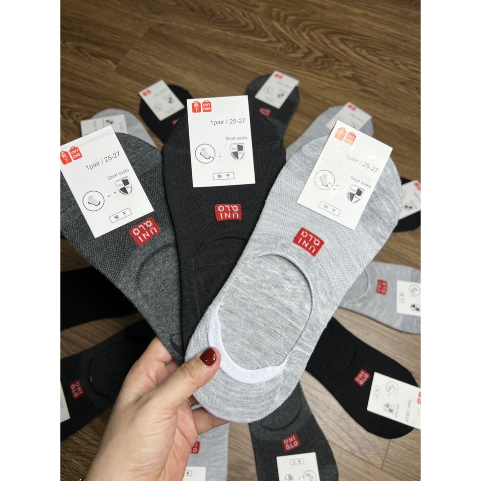 Combo 5 Đôi Tất Lười Nam Chống Trượt Gót Chân, Tất Nam Mang Giày Lười Vải Cotton Mềm Mại Thoáng Mát - TAT-LUOI-02