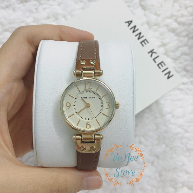 Đồng hồ nữ dây da nâu ANNE KLEIN 109442CHHY