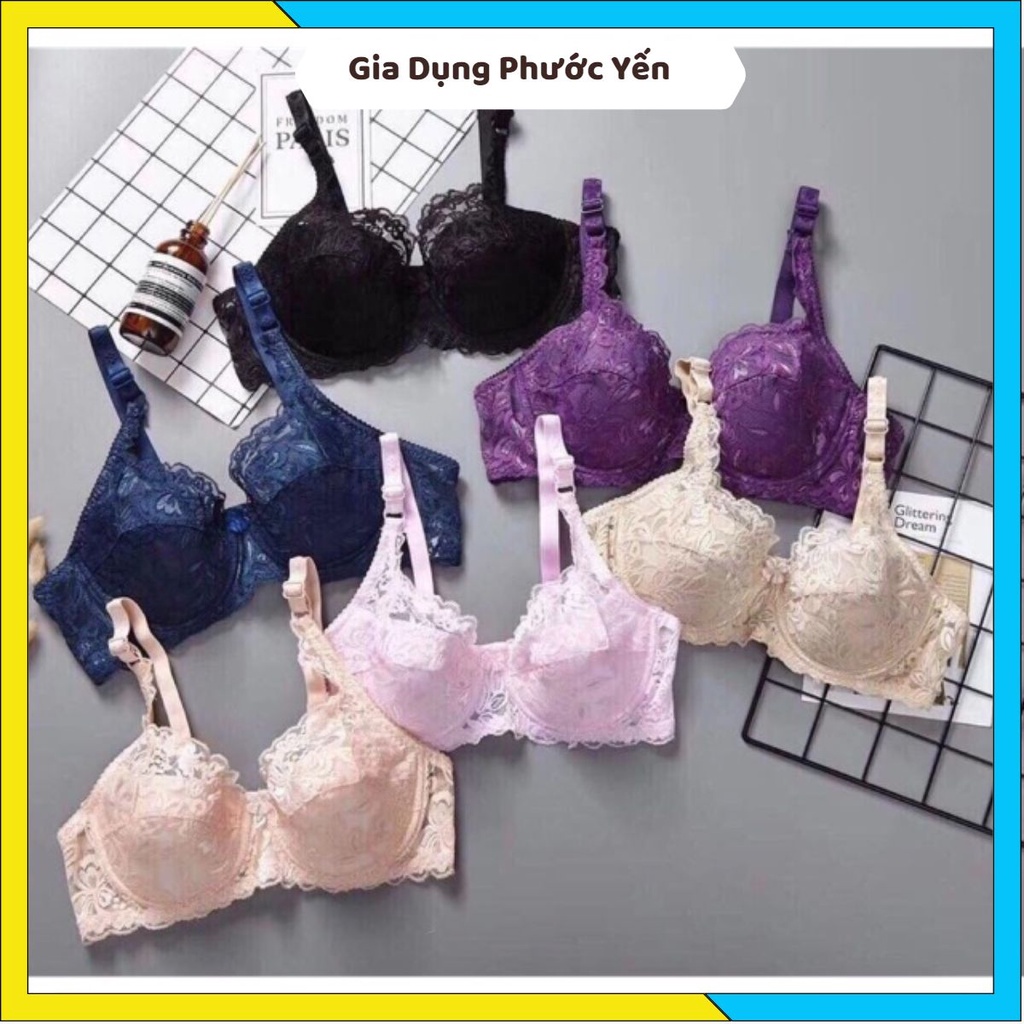 Áo lót ren Thái đệm mỏng có gọng